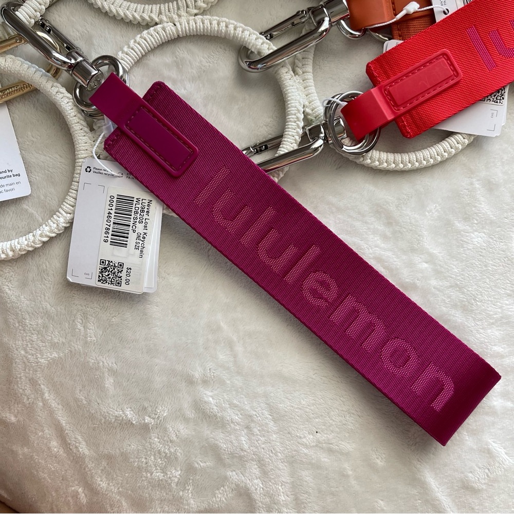 NWT Retired Lululemon Never Lost Keychain